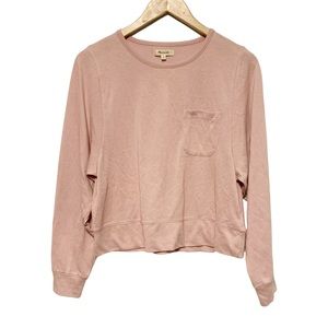 🎄 3/$15 NWT Madewell Long Sleeve Lightweight Sweater Pocket Tee S